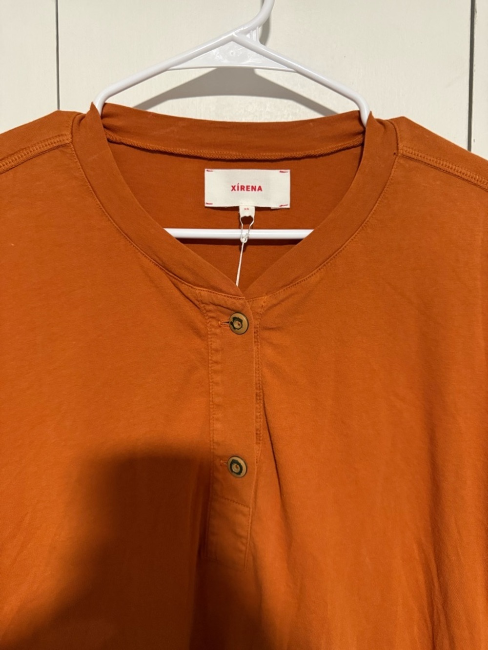 XiRENA Brook Long Sleeve Top in Rust size XS - Picture 3 of 6